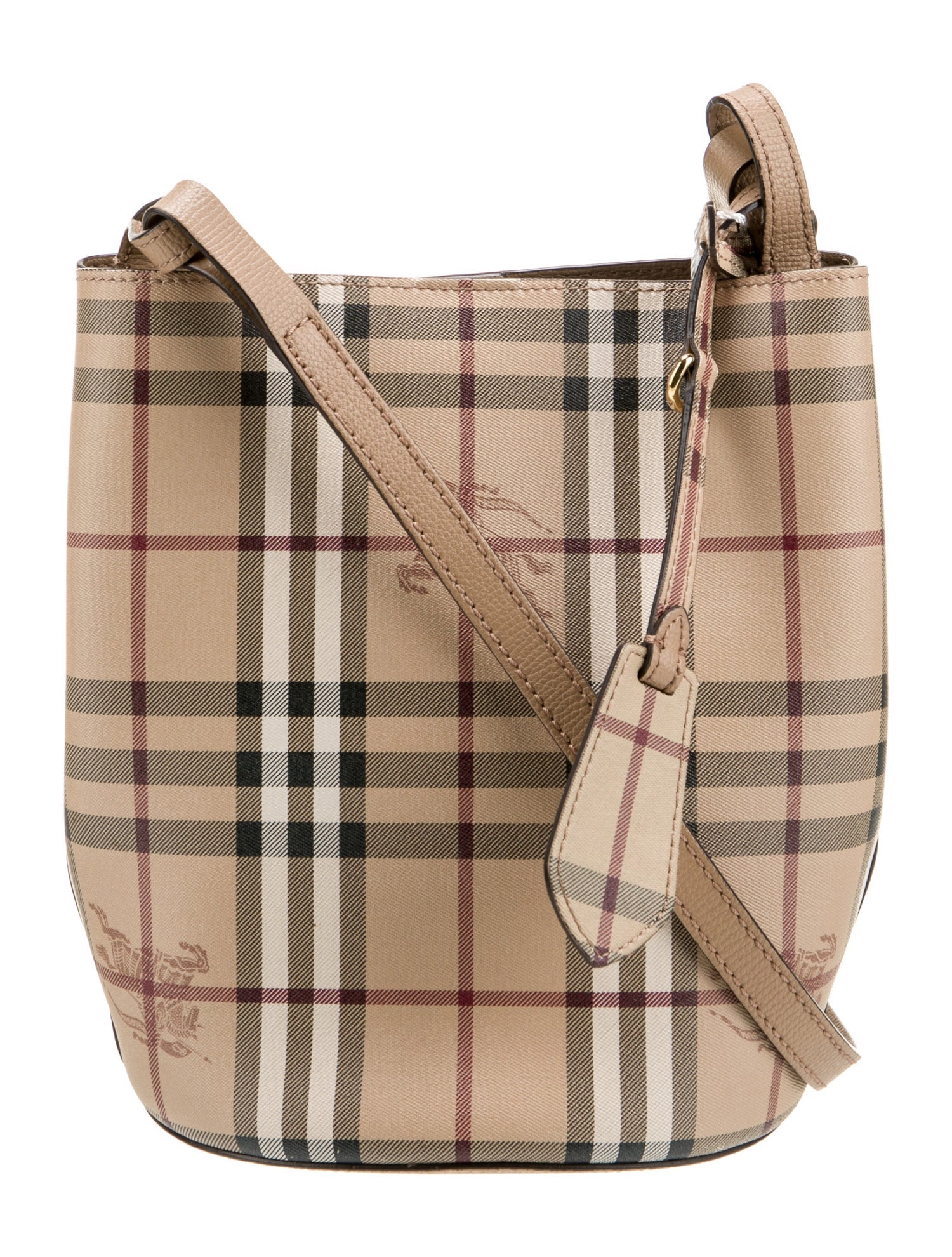 Burberry Haymarket Check Bucket Bag